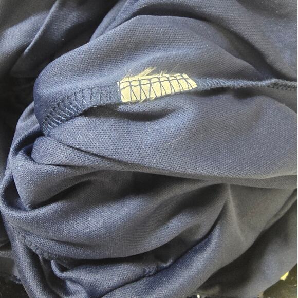 LULU'S SZ S Mesmerizing Diva Navy Blue Sequin Wide-Leg Halter Jumpsuit NEW B27 - Picture 11 of 11